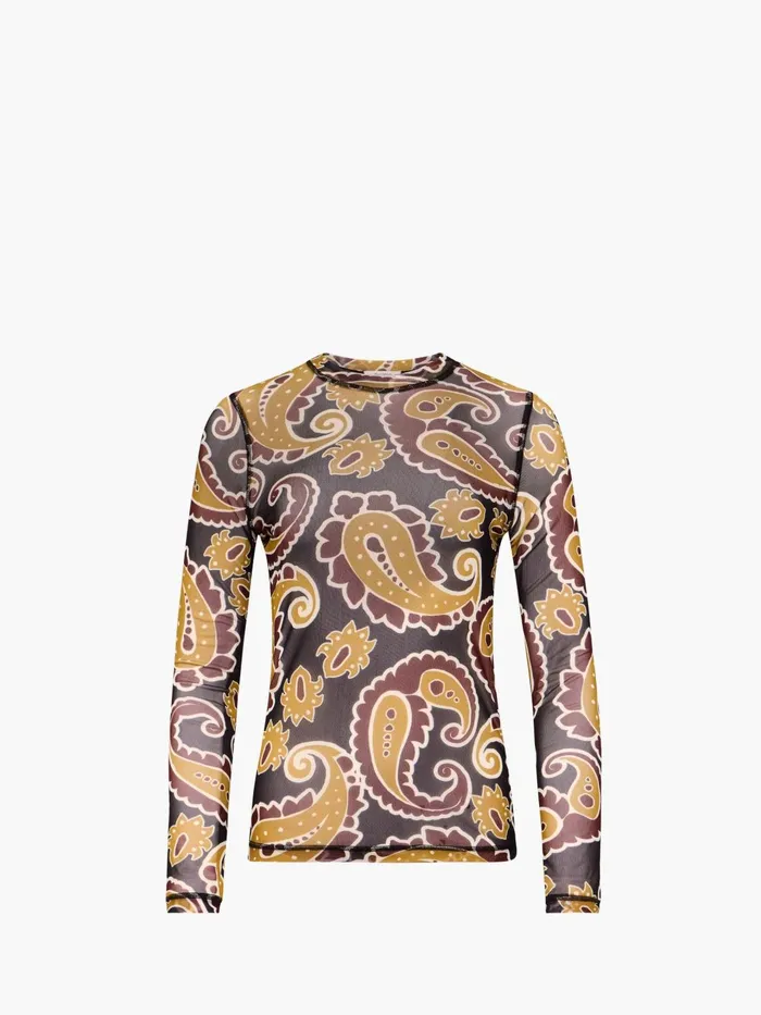 Women Tops and Shirts JW Anderson LONG SLEEVE UNDERPINNING Red Brown