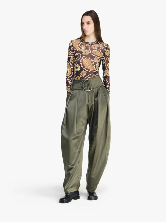Women Tops and Shirts JW Anderson LONG SLEEVE UNDERPINNING Red Brown Women Tops and Shirts JW Anderson LONG SLEEVE UNDERPINNING Red Brown