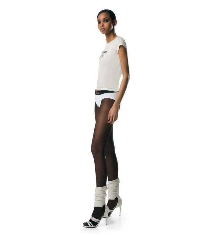 Women Tops Tom Ford Silk Jersey Fitted TShirt With Tom Ford Archive Logo Women Tops Tom Ford Silk Jersey Fitted TShirt With Tom Ford Archive Logo