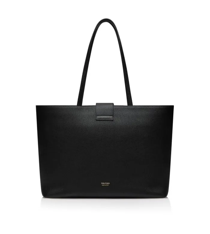 Women Totes Tom Ford Grain Leather Tf Small EW Tote Black Women Totes Tom Ford Grain Leather Tf Small EW Tote Black