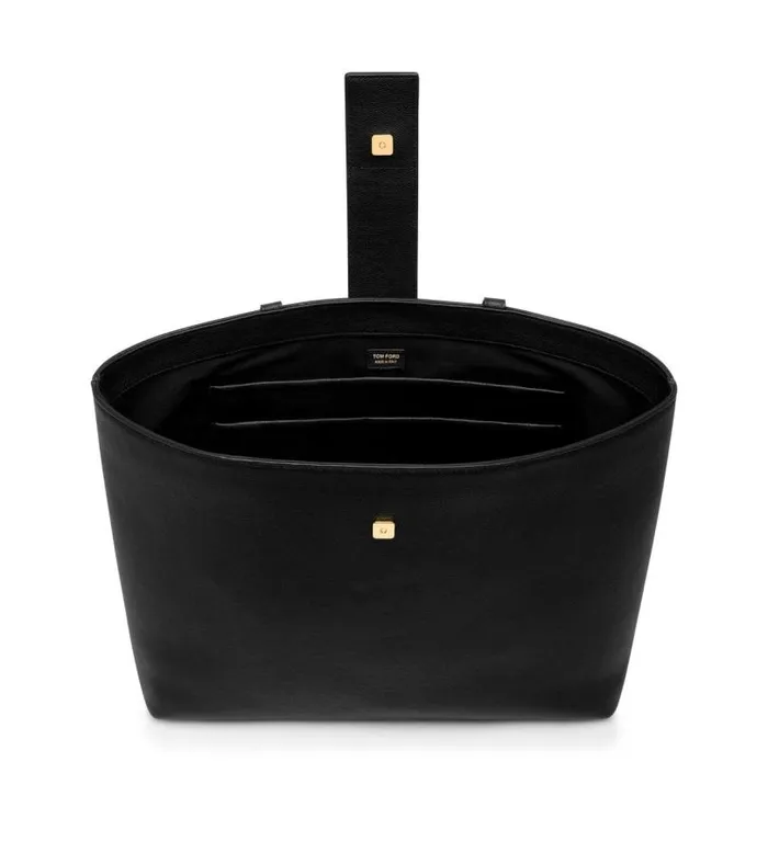 Women Totes Tom Ford Grain Leather Tf Small EW Tote Black Women Totes Tom Ford Grain Leather Tf Small EW Tote Black