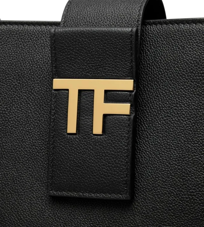 Women Totes Tom Ford Grain Leather Tf Small EW Tote Black Women Totes Tom Ford Grain Leather Tf Small EW Tote Black