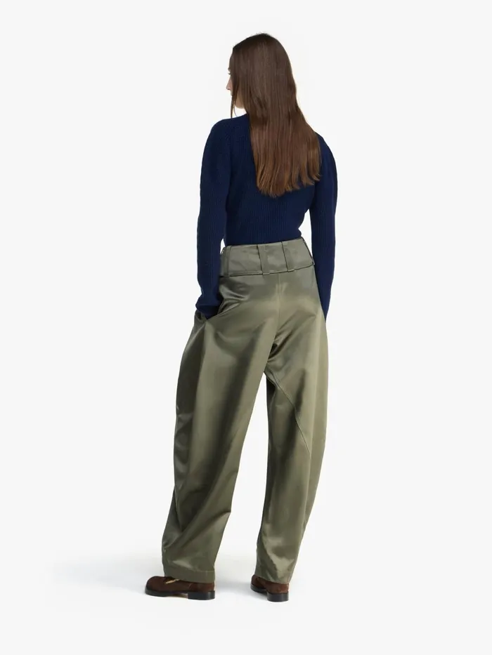 Women Trousers and Shorts JW Anderson PLEATED DRING TROUSERS Khaki Women Trousers and Shorts JW Anderson PLEATED DRING TROUSERS Khaki
