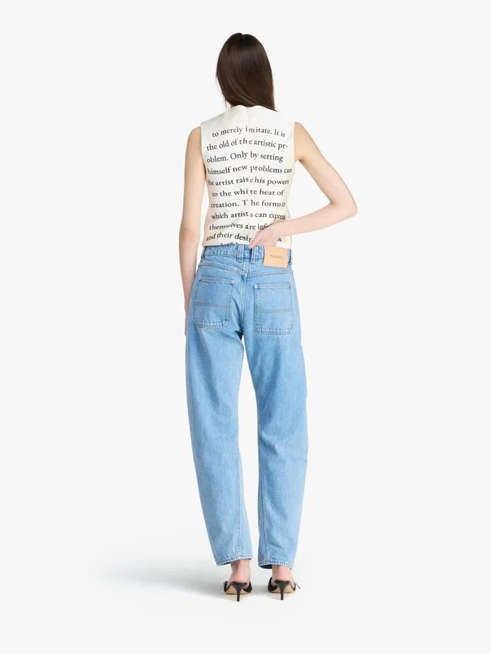 Women Trousers and Shorts JW Anderson TWISTED SLIM LEG DENIM JEANS Light Blue Women Trousers and Shorts JW Anderson TWISTED SLIM LEG DENIM JEANS Light Blue
