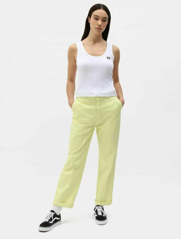 Women Trousers Dickies Elizaville Work Pant Mellow Green