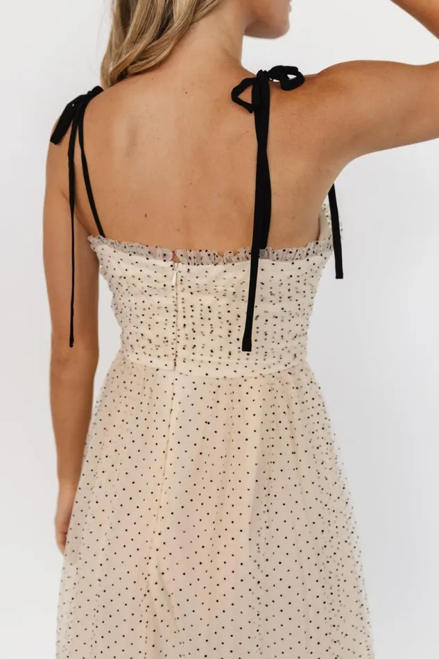 Women Tulle Styles Baltic Born Izzy Tulle Midi Dress Cream Black