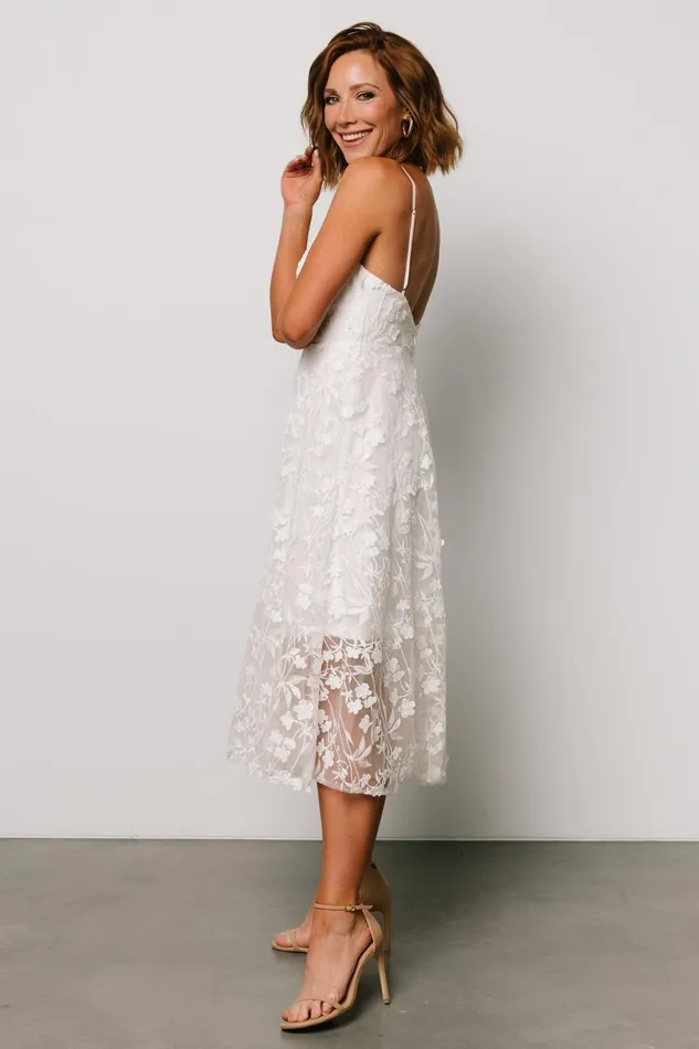 Women Tulle Styles Baltic Born Larissa Midi Dress Off White Women Tulle Styles Baltic Born Larissa Midi Dress Off White
