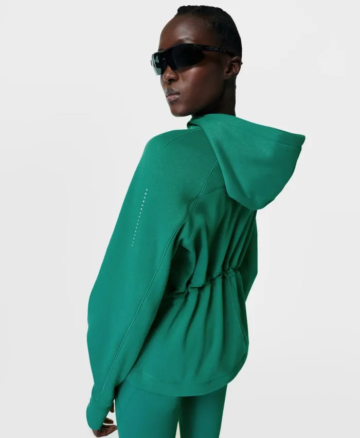 Women Warm Up Hoody Wave Green Sweaty Betty Jumpers Hoodies
