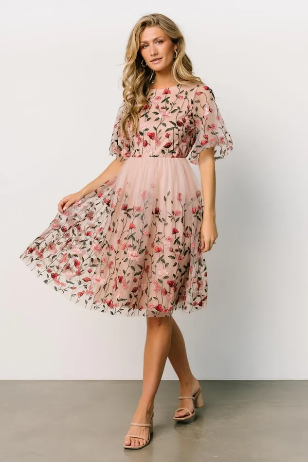 Women Wedding Guest Baltic Born Duchess Tulle Dress Rose Garden Women Wedding Guest Baltic Born Duchess Tulle Dress Rose Garden
