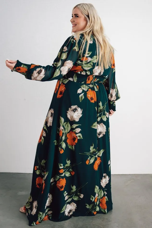 Women Wedding Guest Baltic Born Olivia Maxi Dress Deep Topaz Floral Women Wedding Guest Baltic Born Olivia Maxi Dress Deep Topaz Floral