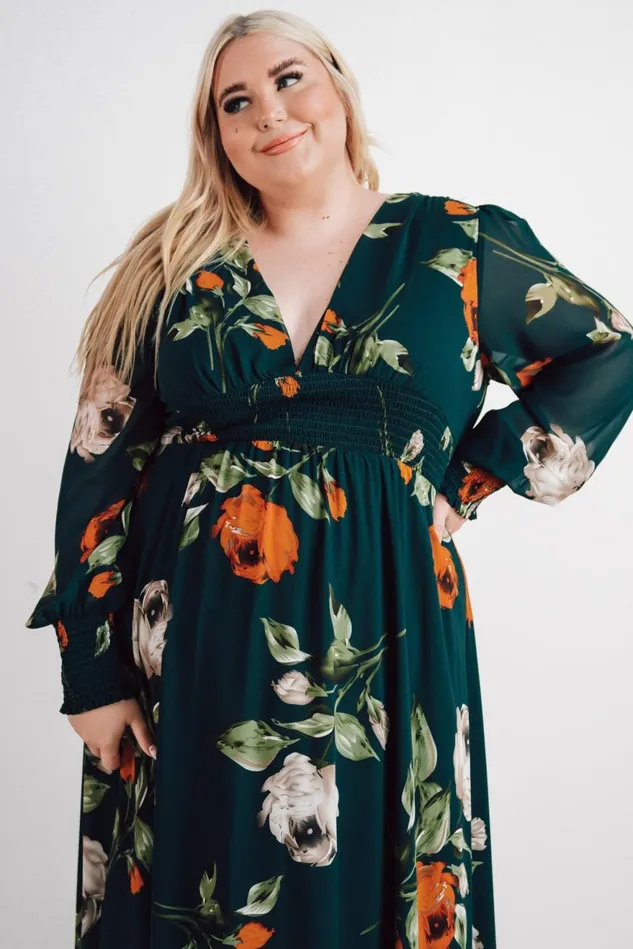 Women Wedding Guest Baltic Born Olivia Maxi Dress Deep Topaz Floral Women Wedding Guest Baltic Born Olivia Maxi Dress Deep Topaz Floral