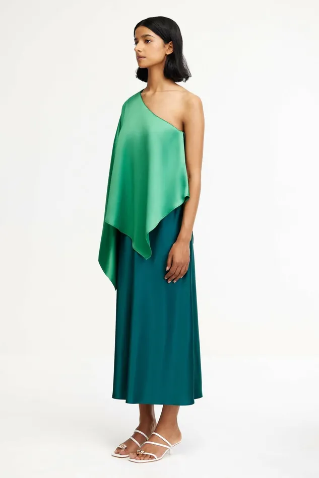 Women WESTACRE MIDI DRESS Emerald With Clover Acler Midi Dresses