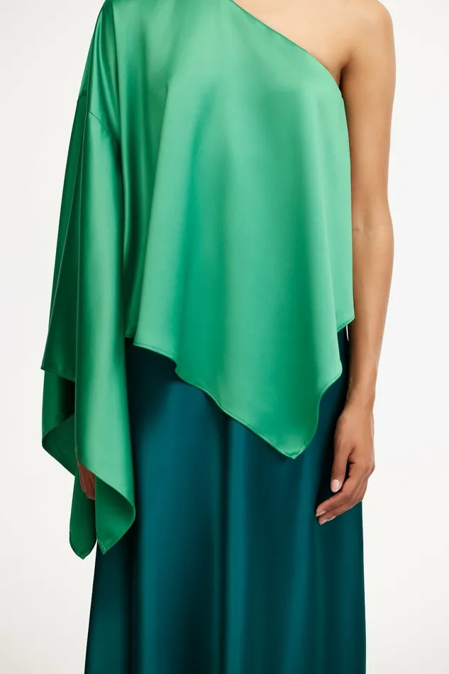 Women WESTACRE MIDI DRESS Emerald With Clover Acler Midi Dresses