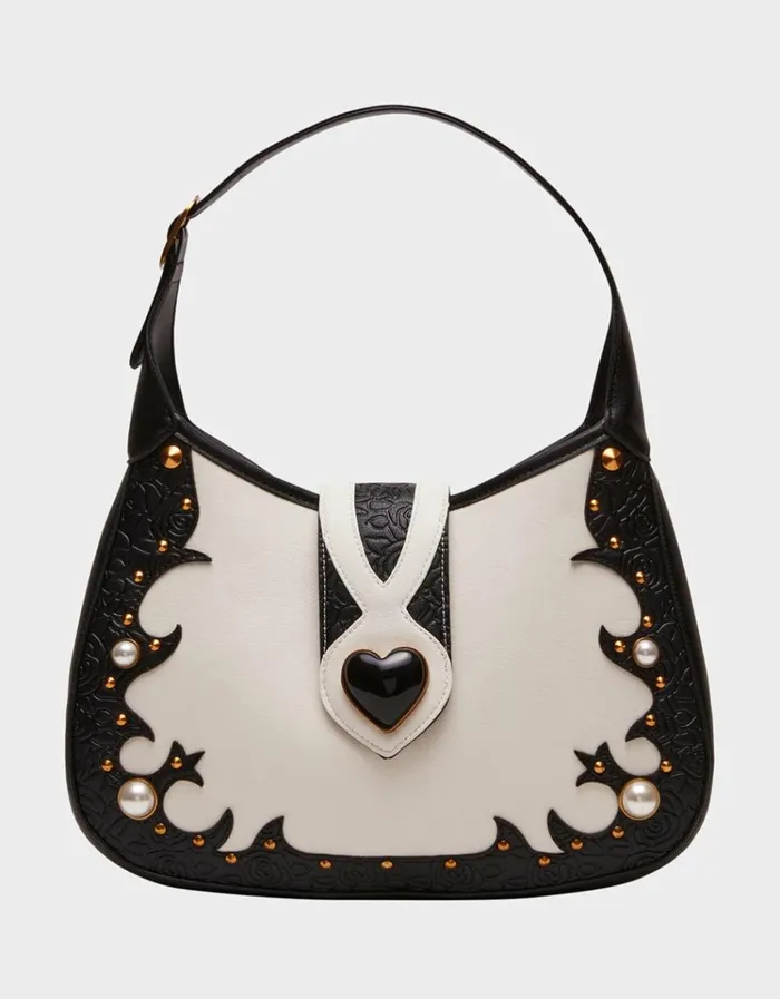 Women WESTERN SHOULDER BAG WHITE White Betsey Johnson