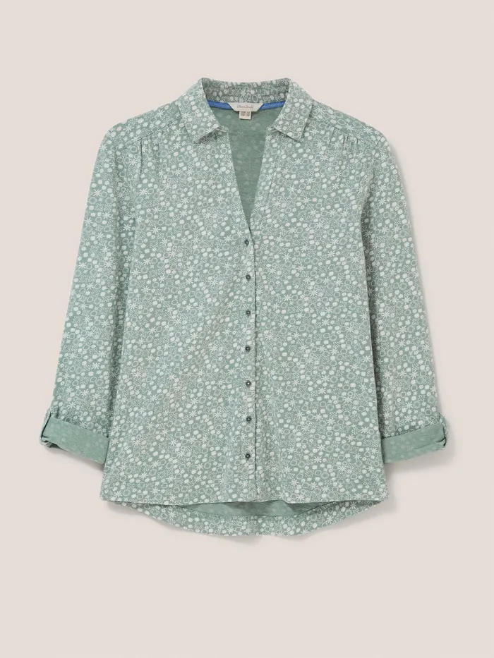 Women White Stuff Clothing Annie Jersey Fairtrade Cotton Shirt Women White Stuff Clothing Annie Jersey Fairtrade Cotton Shirt