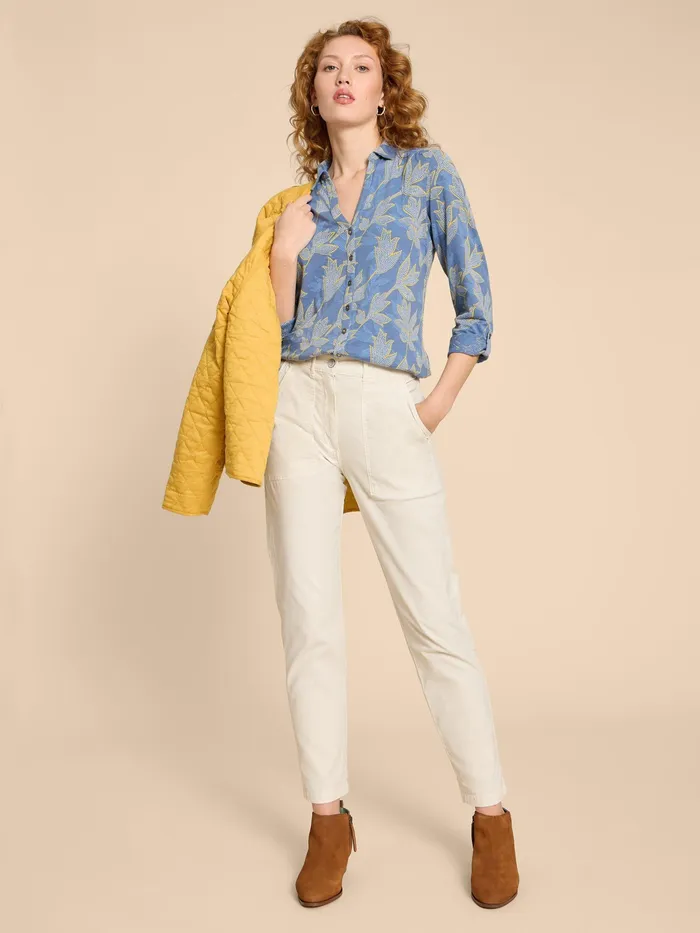 Women White Stuff Clothing ANNIE PRINTED COTTON SHIRT Women White Stuff Clothing ANNIE PRINTED COTTON SHIRT