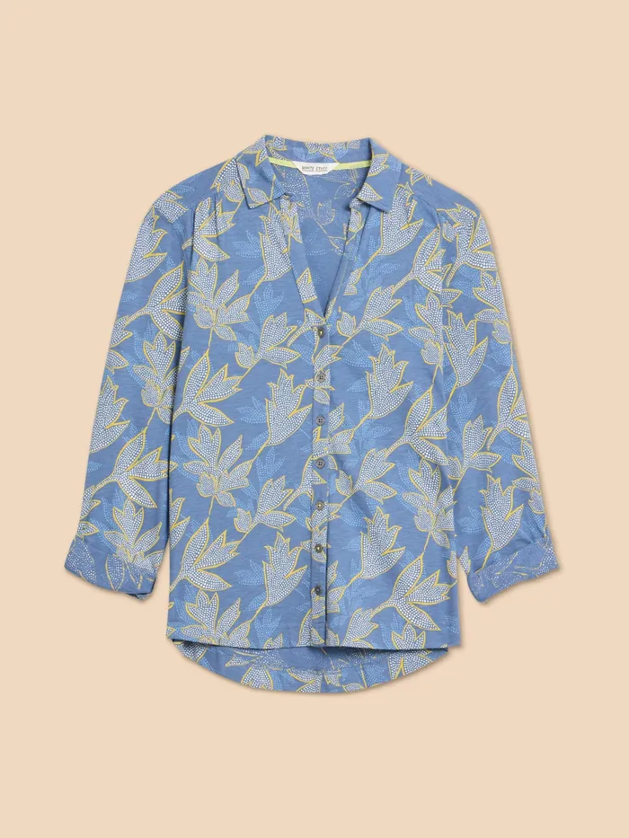 Women White Stuff Clothing ANNIE PRINTED COTTON SHIRT Women White Stuff Clothing ANNIE PRINTED COTTON SHIRT