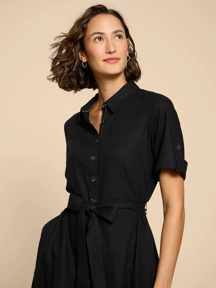 Women White Stuff Clothing Beth Linen Blend Shirt Dress Women White Stuff Clothing Beth Linen Blend Shirt Dress
