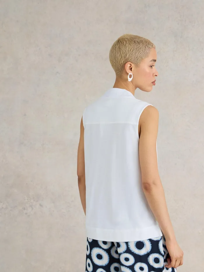 Women White Stuff Clothing CELIA JERSEY MIX SHIRT Women White Stuff Clothing CELIA JERSEY MIX SHIRT