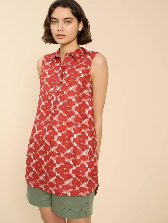Women White Stuff Clothing Evelyn Sleeveless Linen Tunic Women White Stuff Clothing Evelyn Sleeveless Linen Tunic
