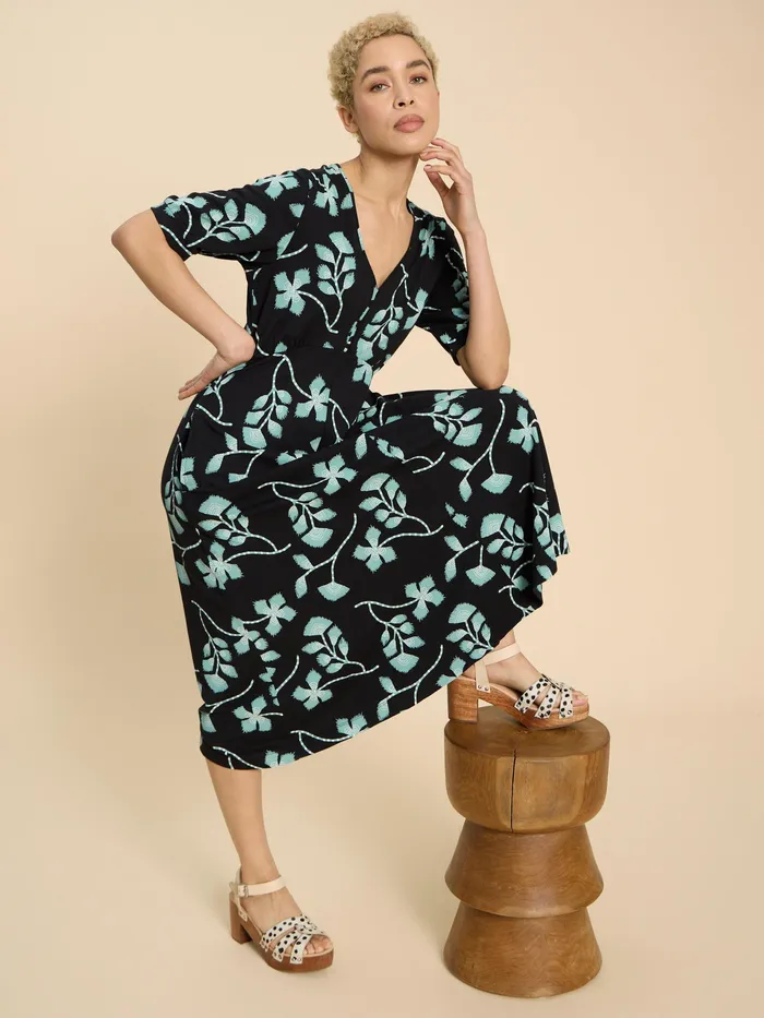 Women White Stuff Clothing Megan Printed Jersey Midi Dress Women White Stuff Clothing Megan Printed Jersey Midi Dress