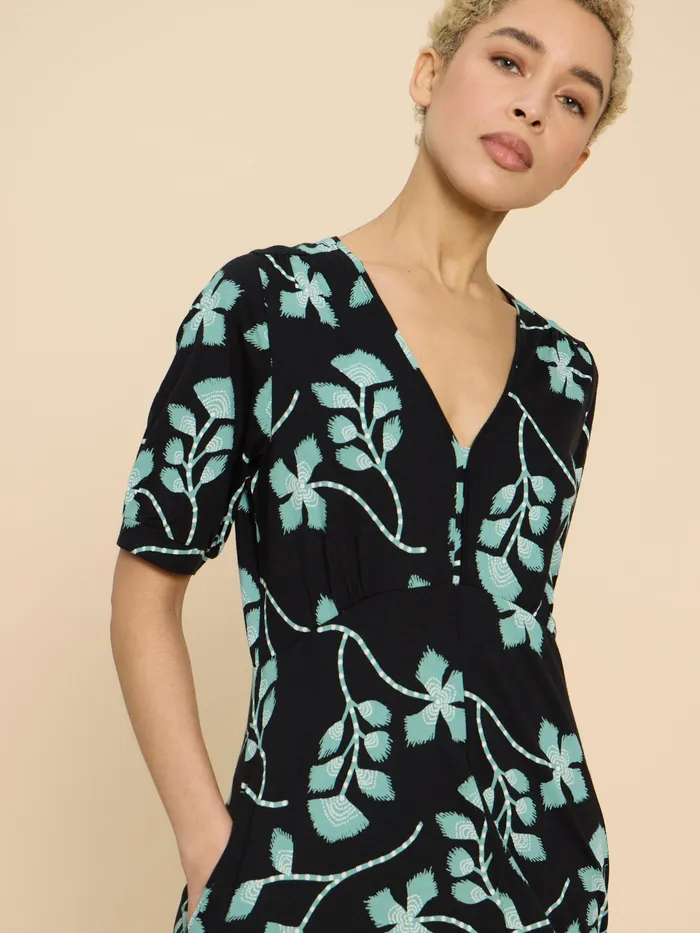Women White Stuff Clothing Megan Printed Jersey Midi Dress Women White Stuff Clothing Megan Printed Jersey Midi Dress