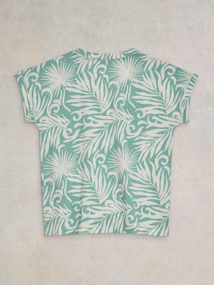 Women White Stuff Clothing NELLY NOTCH NECK COTTON TEE Women White Stuff Clothing NELLY NOTCH NECK COTTON TEE