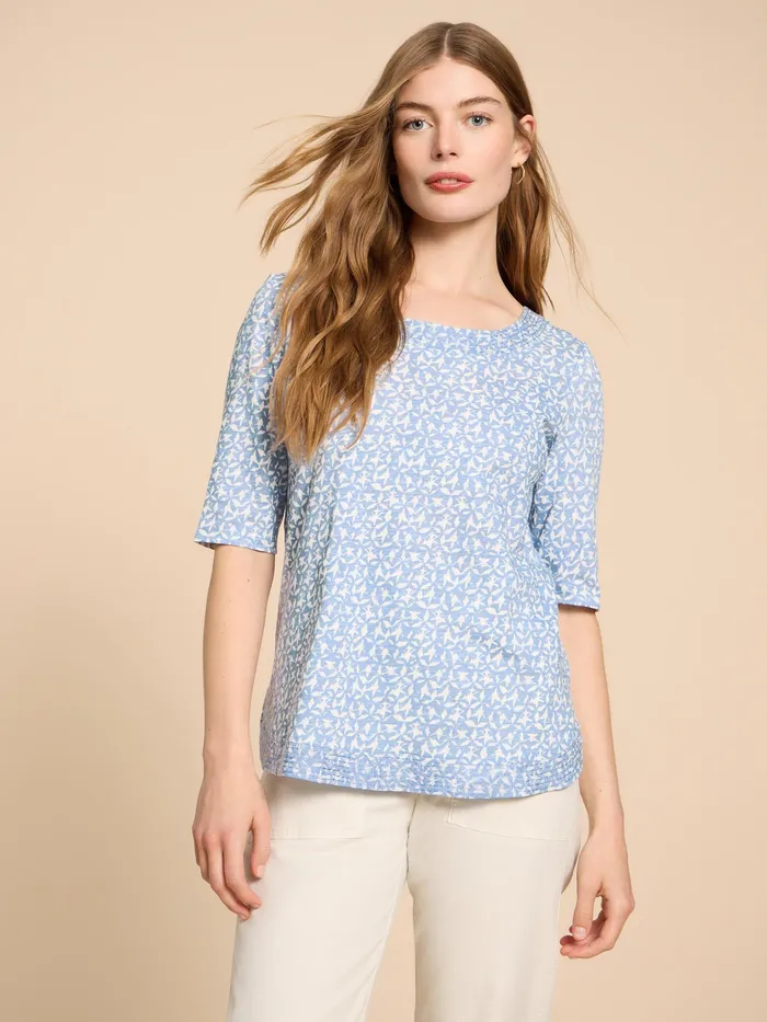 Women White Stuff Clothing WEAVER JERSEY TOP