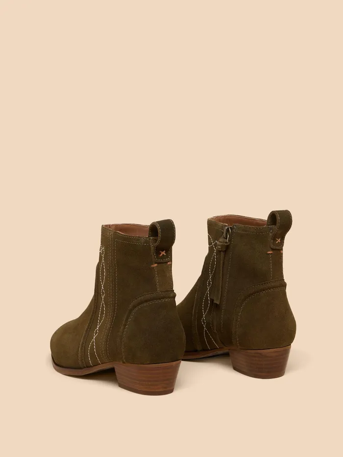 Women White Stuff Footwear Cedar Suede Embroidered Boot Women White Stuff Footwear Cedar Suede Embroidered Boot