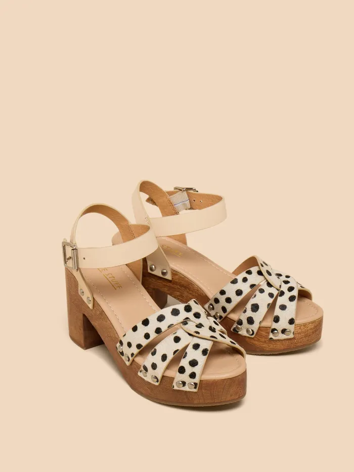 Women White Stuff Footwear Cosmo Leather Heeled Clog Women White Stuff Footwear Cosmo Leather Heeled Clog
