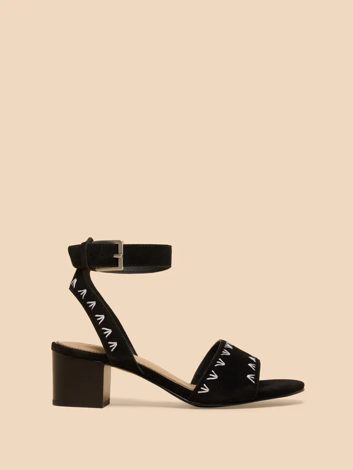 Women White Stuff Footwear Ivy Suede Heel Sandal