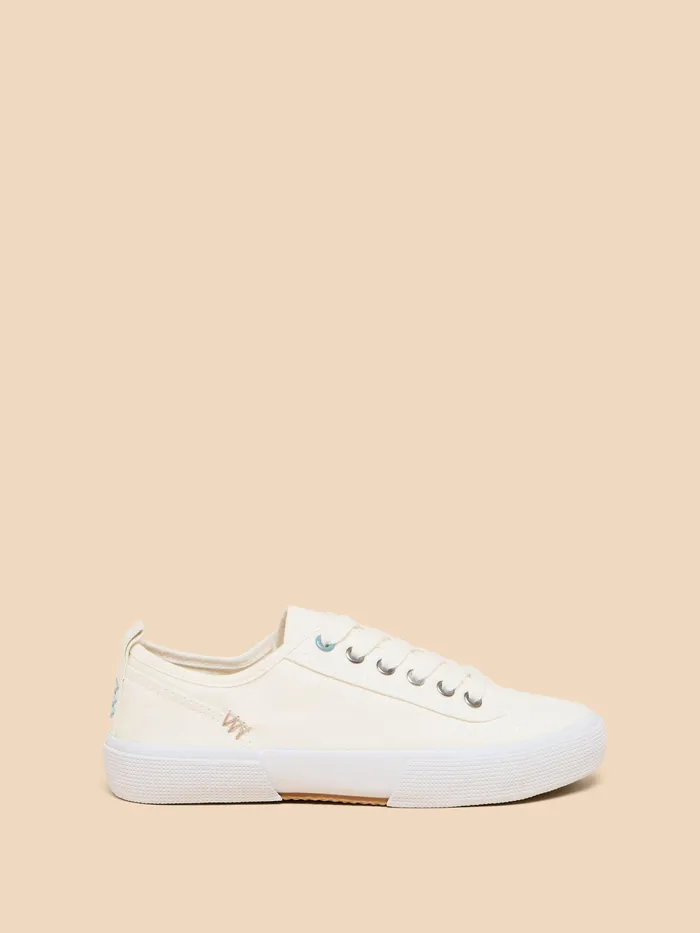 Women White Stuff Footwear Pippa Canvas Lace Up Trainer