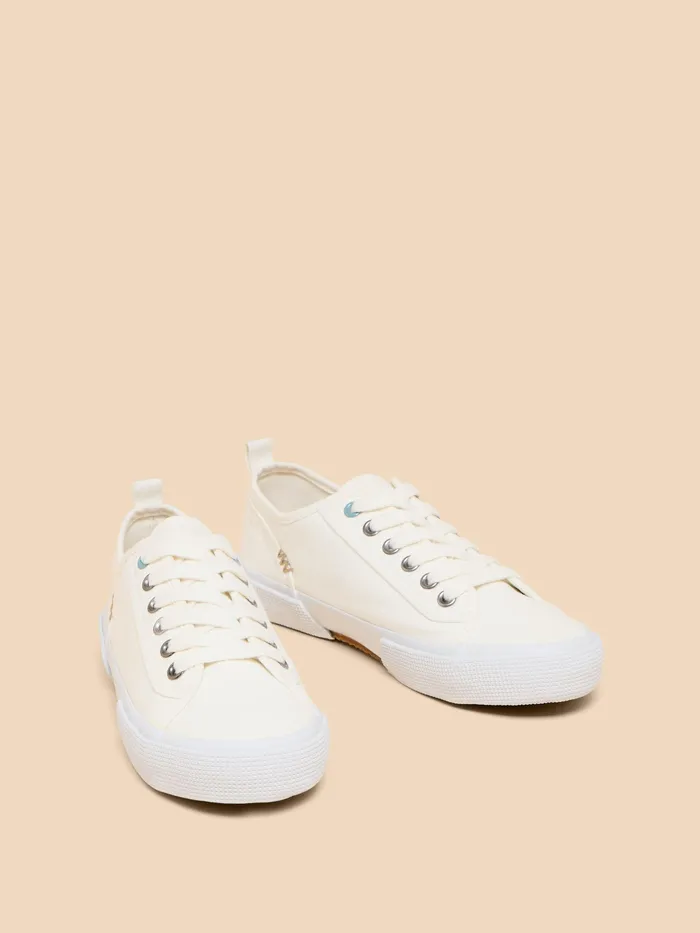 Women White Stuff Footwear Pippa Canvas Lace Up Trainer Women White Stuff Footwear Pippa Canvas Lace Up Trainer