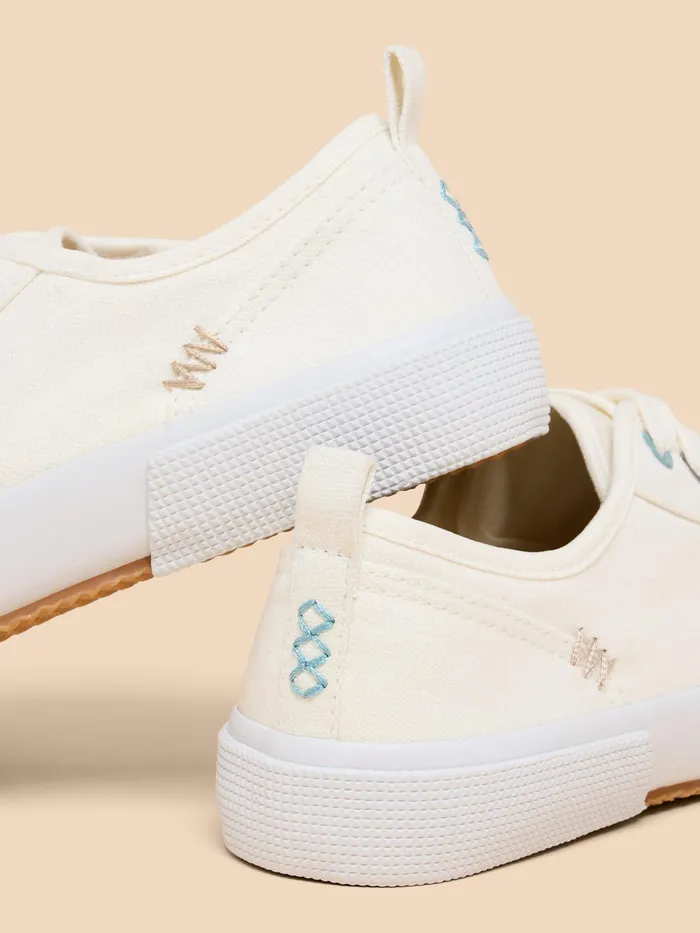 Women White Stuff Footwear Pippa Canvas Lace Up Trainer Women White Stuff Footwear Pippa Canvas Lace Up Trainer