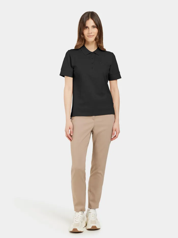 Women Wivi Polo Black Didriksons TShirts