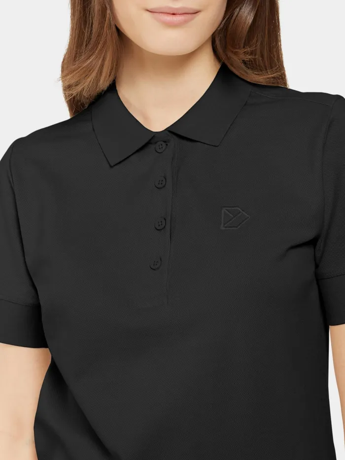 Women Wivi Polo Black Didriksons TShirts