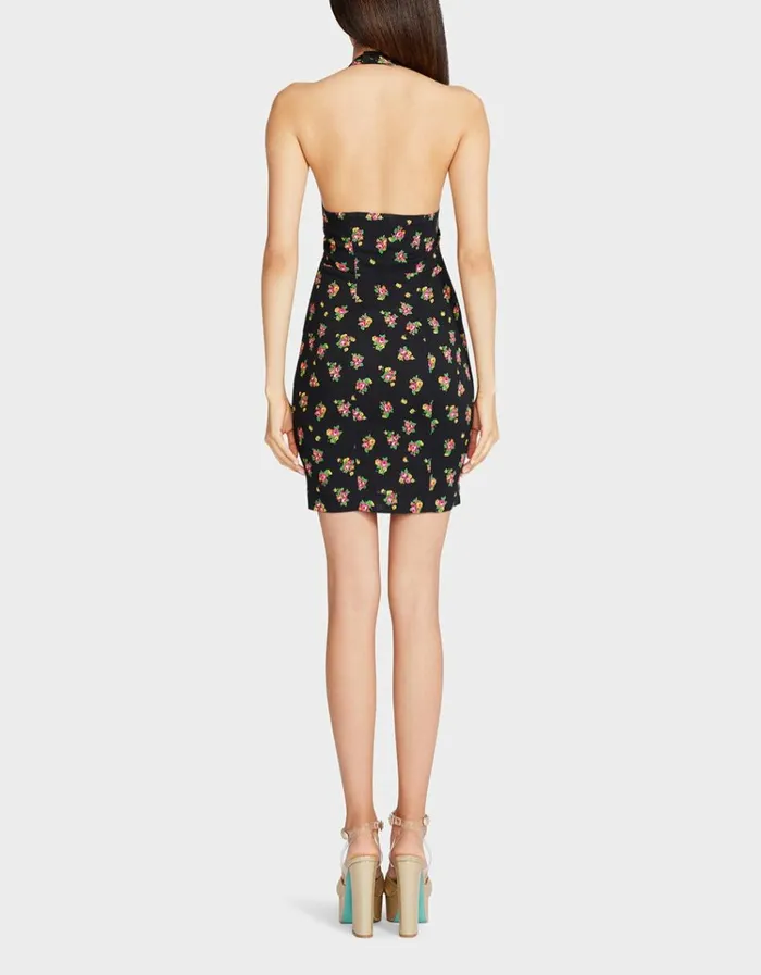 Women XENA MINI DRESS BLACK MULTI Black Multi Betsey Johnson
