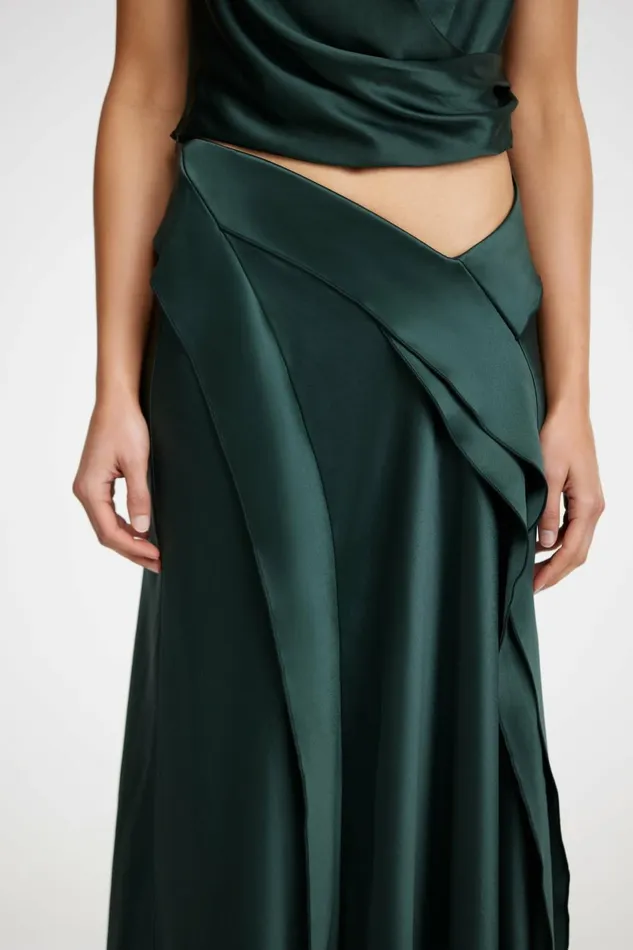 Women YEWDALE MAXI SKIRT Deep Olive Acler Skirts