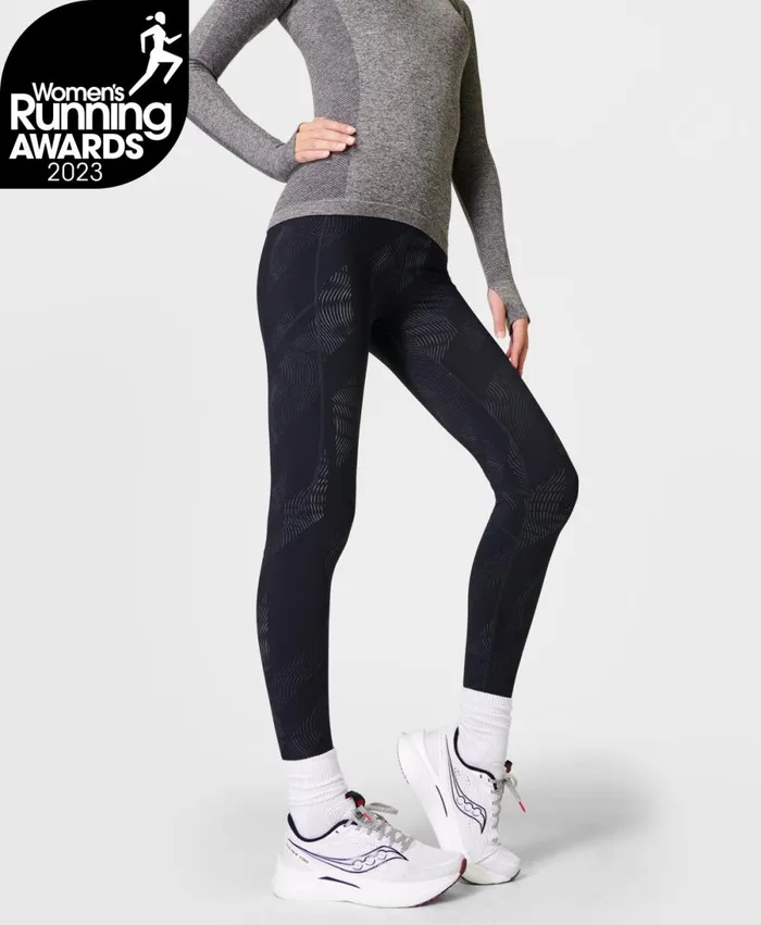 Women Zero Gravity Reflective Running Leggings Black Strobe Reflective Print Sweaty Betty Pocketed Women Zero Gravity Reflective Running Leggings Black Strobe Reflective Print Sweaty Betty Pocketed