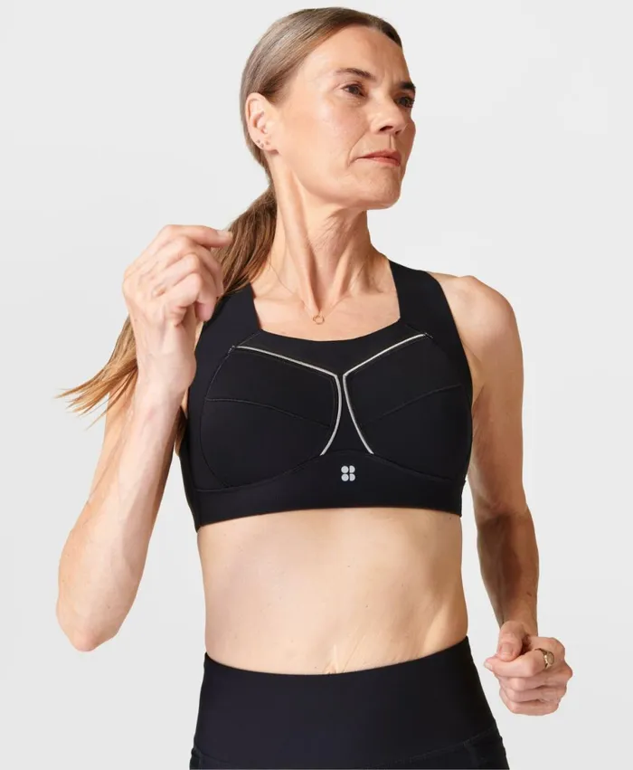 Women Zero Gravity Running Bra Black B Sweaty Betty Underwear