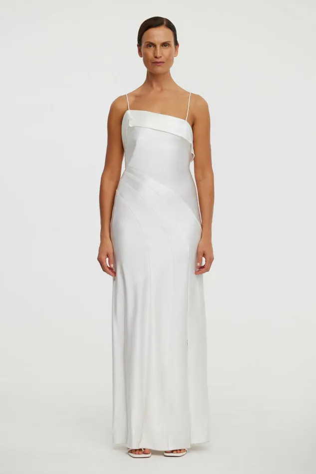 Women ZETLAND MAXI DRESS Ivory Acler White Dresses