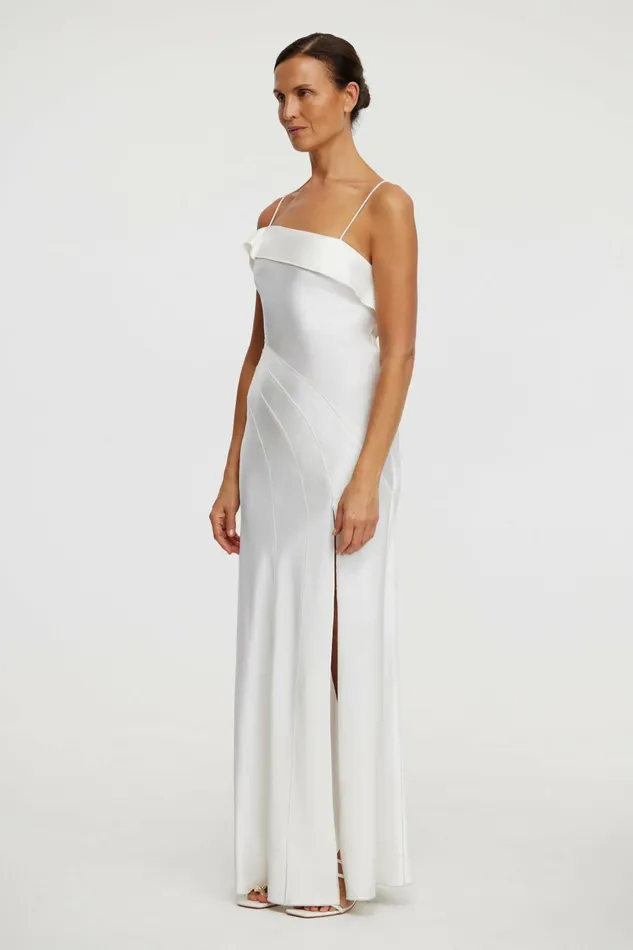 Women ZETLAND MAXI DRESS Ivory Acler White Dresses