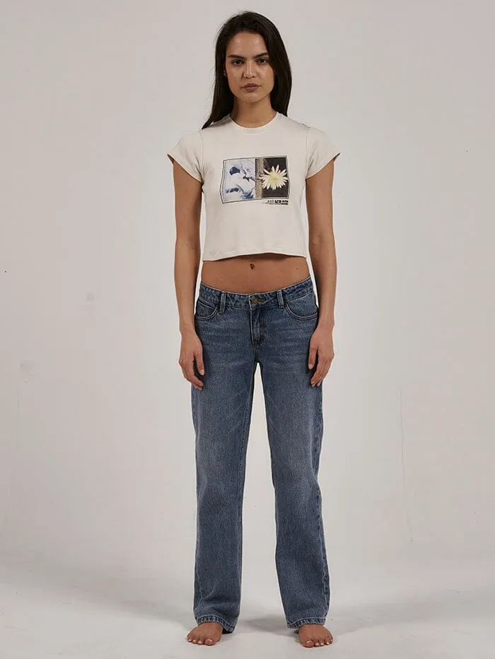 Womens A And H Mini Tee Heritage White Thrills Tops and Tees