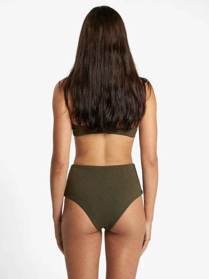 Womens Adira High Waist Bikini Bottom Tarmac Thrills Swim