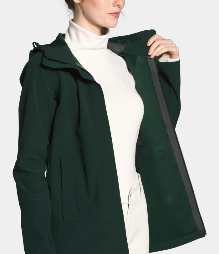 Womens Apex Flex Dryvent Jacket Scarab Greenscarab Green The North Face Rainwear