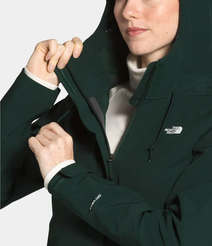 Womens Apex Flex Dryvent Jacket Scarab Greenscarab Green The North Face Rainwear