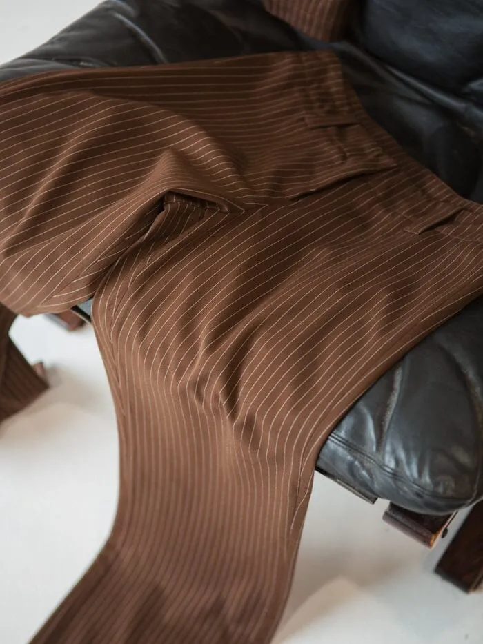 Womens Brit Pinstripe Pant Brown Thrills Pants