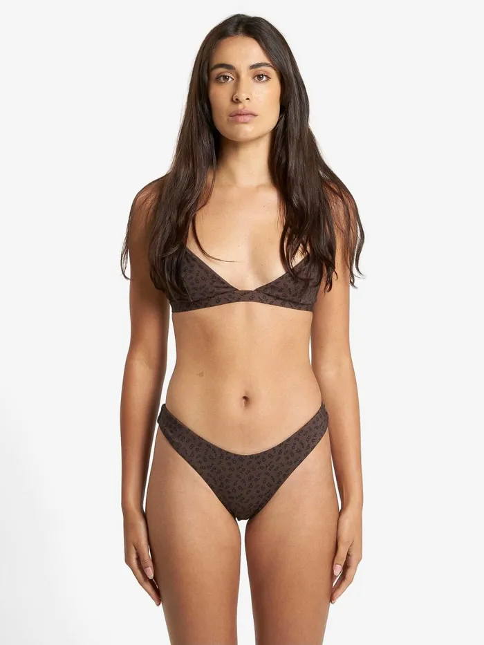 Womens Cassia Classic Bikini Bottom Black Thrills Swim