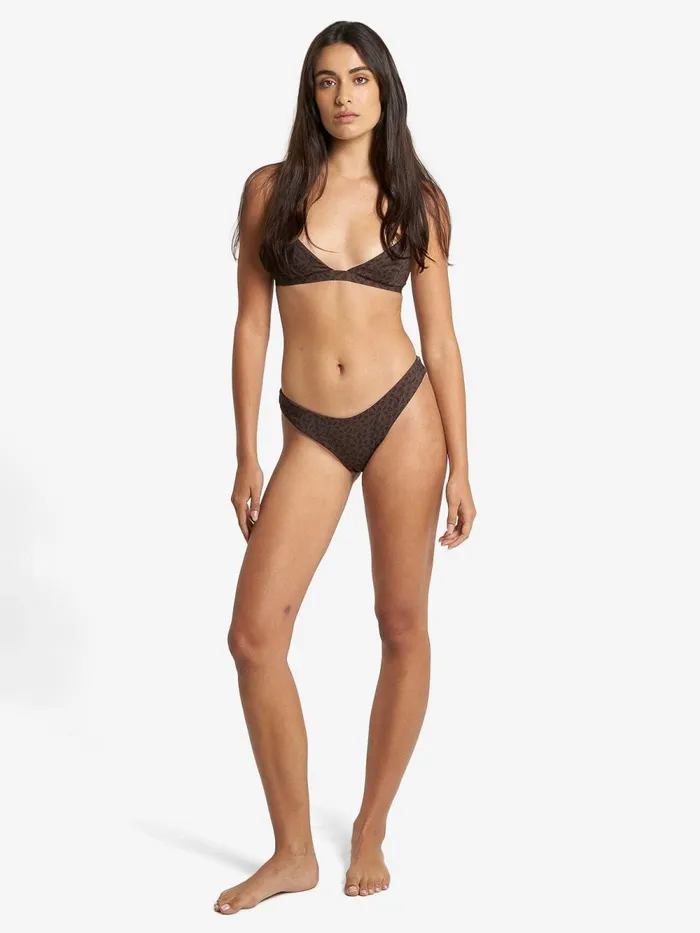 Womens Cassia Classic Bikini Bottom Black Thrills Swim