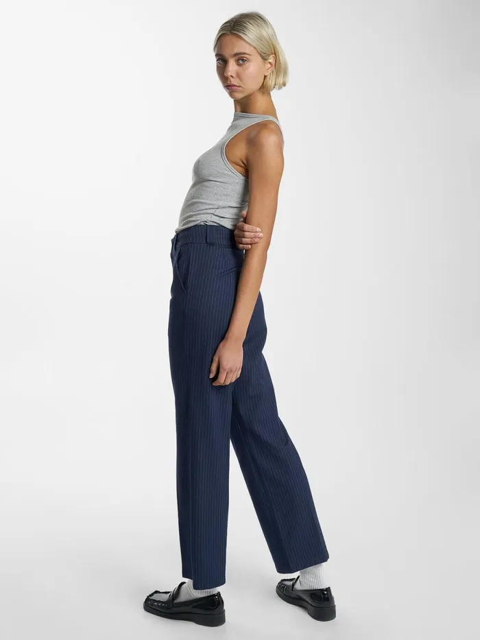 Womens Danny Pinstripe Pant Station Navy Thrills Pants